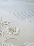 Ketubah Papercut - Blooming Garden (Classic Design)