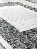 Ketubah Papercut - Geometric (Metallic Border)
