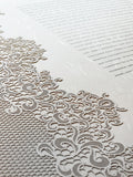 Ketubah Papercut - Lace Fringe (Classic Design)