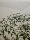 Signature Ketubah Design (Cotton Paper) Peony Corner