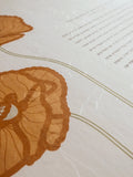 Signature Ketubah Design (Washi Paper) Poppies