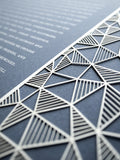 Ketubah Papercut - Geometric (Classic Design)