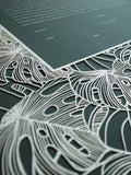 Ketubah Papercut - Tropical Frame (Classic Design)