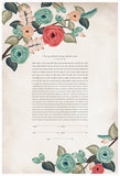Signature Ketubah Design (Bookcloth) Blooming Branches