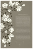 Signature Ketubah Design (Cotton Paper) Southern Magnolias