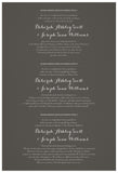 Quaker Marriage Certificate - Wild Flowers (charcoal)