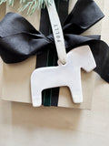 Personalized Ceramic Dala Horse Ornament