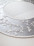 Circular Sprigs Papercut Metallic Border Design