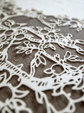 Papercut Ketubah Printed Border Branches