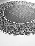 Circular Geometric Papercut Ketubah Classic Design