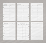 Equestrian A5 Planner Inserts Bundle