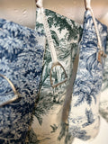 Equestrian Toile-Printed Linen Holiday Stocking