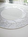 Circular Sprigs Papercut Metallic Border Design