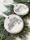 Personalized Ceramic Hand-Etched Equestrian Ornament