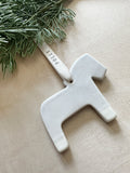 Personalized Ceramic Dala Horse Ornament