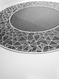 Circular Geometric Papercut Ketubah Classic Design