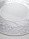 Circular Sprigs Papercut Metallic Border Design