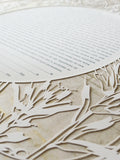 Circular Wildflowers Papercut Ketubah