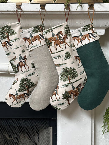 Equestrian Hunter/Jumper Holiday Stocking