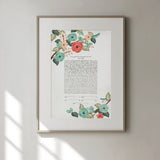 Signature Ketubah Blooming Branches
