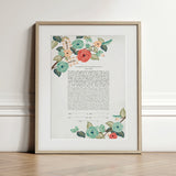 Signature Ketubah Blooming Branches