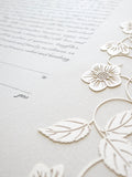 Ketubah Papercut - Blooming Garden (Classic Design)