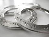 Beloved Pewter Napkin Rings - Free Shipping