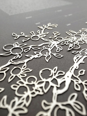 Papercut Ketubah Branches
