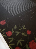 Signature Ketubah Design (Bookcloth) Pomegranate Branches
