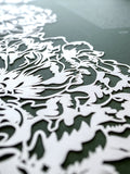 Papercut Ketubah Peonies