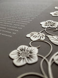 Ketubah Papercut - Blooming Garden (Classic Design)