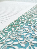 Ketubah Papercut - Lace Leaves (Printed Border)