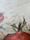 Signature Ketubah Watercolor Pomegranates on Washi Paper