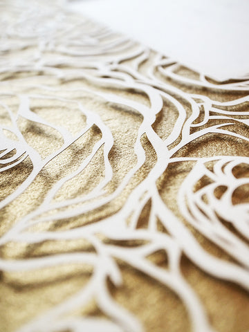 Papercut Ketubah Roses Frame