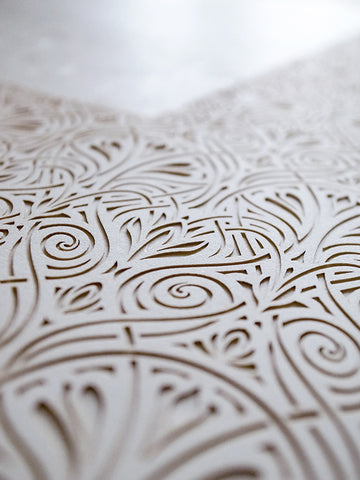 Ketubah Papercut - Art Nouveau Lace (Classic Design)