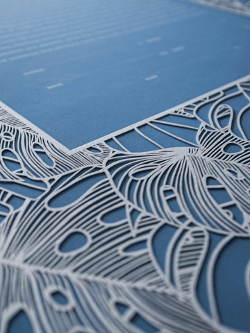 Ketubah Papercut - Tropical Frame (Classic Design)