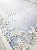 Ketubah Papercut - Blooming Garden (Classic Design)