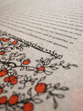Signature Ketubah Design (Cotton Paper) Branch Frame