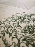 Signature Ketubah Design (Cotton Paper) Peony Corner