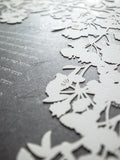Papercut Ketubah Cherry Blossoms on Washi Paper