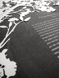 Ketubah Papercut - Cherry Blossoms (Classic Design)