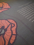 Signature Ketubah - Poppies on Bookcloth