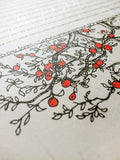 Signature Ketubah Branch Frame on Washi Paper