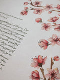 Signature Ketubah Design (Cotton Paper) Cherry Blossoms