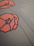 Signature Ketubah Design (Cotton Paper) Poppies