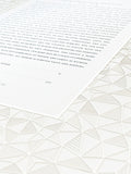 Ketubah Papercut - Geometric (Classic Design)