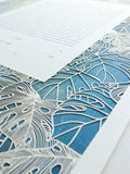Ketubah Papercut - Tropical Frame (Printed Border)