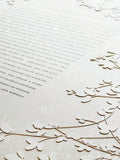 Ketubah Papercut - Sprigs (Classic Design)