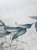 Signature Ketubah Green Laurel on Bookcloth