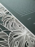 Papercut Ketubah Tropical Frame
